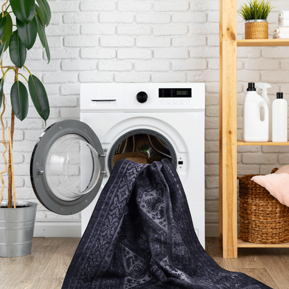 NAAR MAVAL Modern Area Rug for Living Room, Washable 9x12