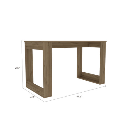 Modern Light Oak Writing Desk for Home Office, Spacious Top
