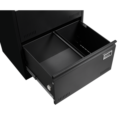 Sleek 3-Drawer Lateral File Cabinet for Home Office, Locking
