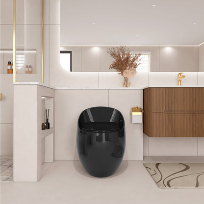 Modern Egg-Shape Bathroom Toilet, Water-Saving 1.28 GPF