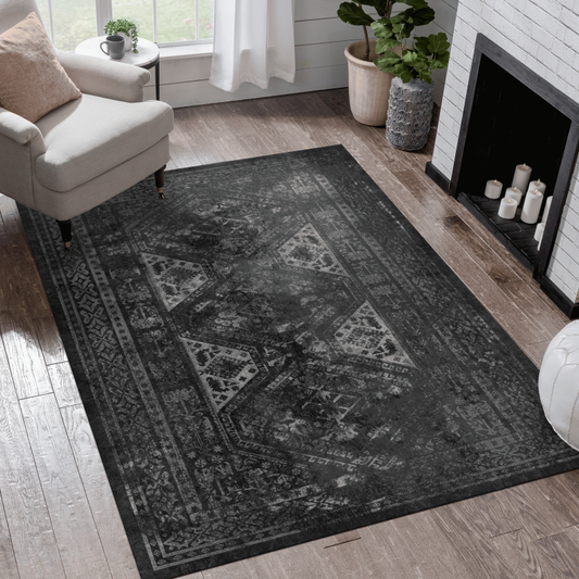 NAAR MAVAL Modern Area Rug for Living Room, Washable 9x12