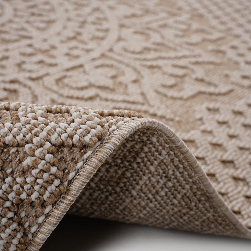NAAR Guros Medallion Runner Rug, Indoor/Outdoor, Easy-Care