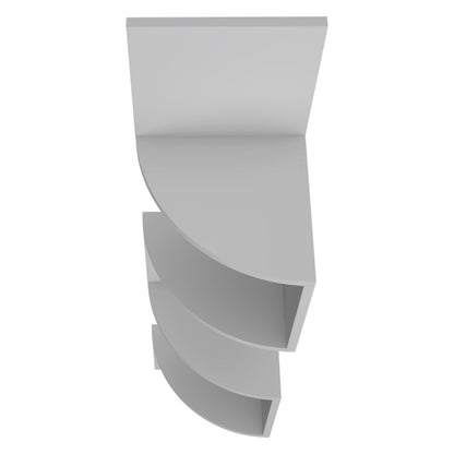 Rosebud Modern Corner Floating Shelf, Living Room 4-Tier