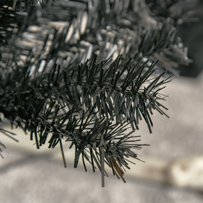 HOMCOM Slim Black Pencil Christmas Tree for Home, 7 ft
