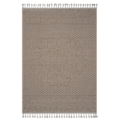 NAAR Guros Medallion Runner Rug, Indoor/Outdoor, Easy-Care