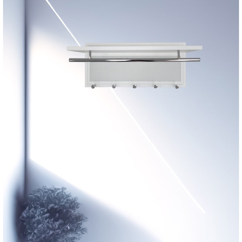 Esyspot Modern Wall Hook Shelf for Entryway, Powder-Coated