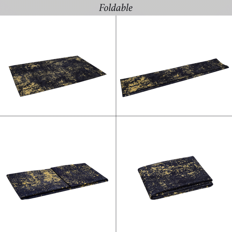 NAAR MAVAL Modern 5x8 Area Rug for Living Room, Washable