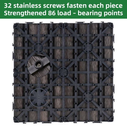 Modern Interlocking Deck Tiles, Patio & Balcony, Waterproof