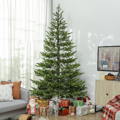 HOMCOM 9 Ft Alpine Christmas Tree for Holidays, Steel Stand