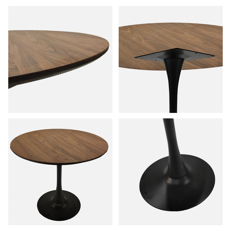 Mid-Century Round Tulip Dining Table for 2-4, Pedestal Base