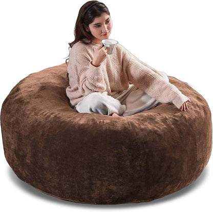 Oversized Bean Bag Chairs for Adults,Giant Bean Bag with Stuffing,Memory Sponge Sofa,Easy to Clean Soft Flannel Fabric, Suitable for Lounge Chairs in Living Room and Bedroom