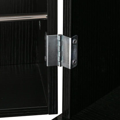 Modern Fluted Kitchen Pantry Cabinet, Drawers & Spice Racks