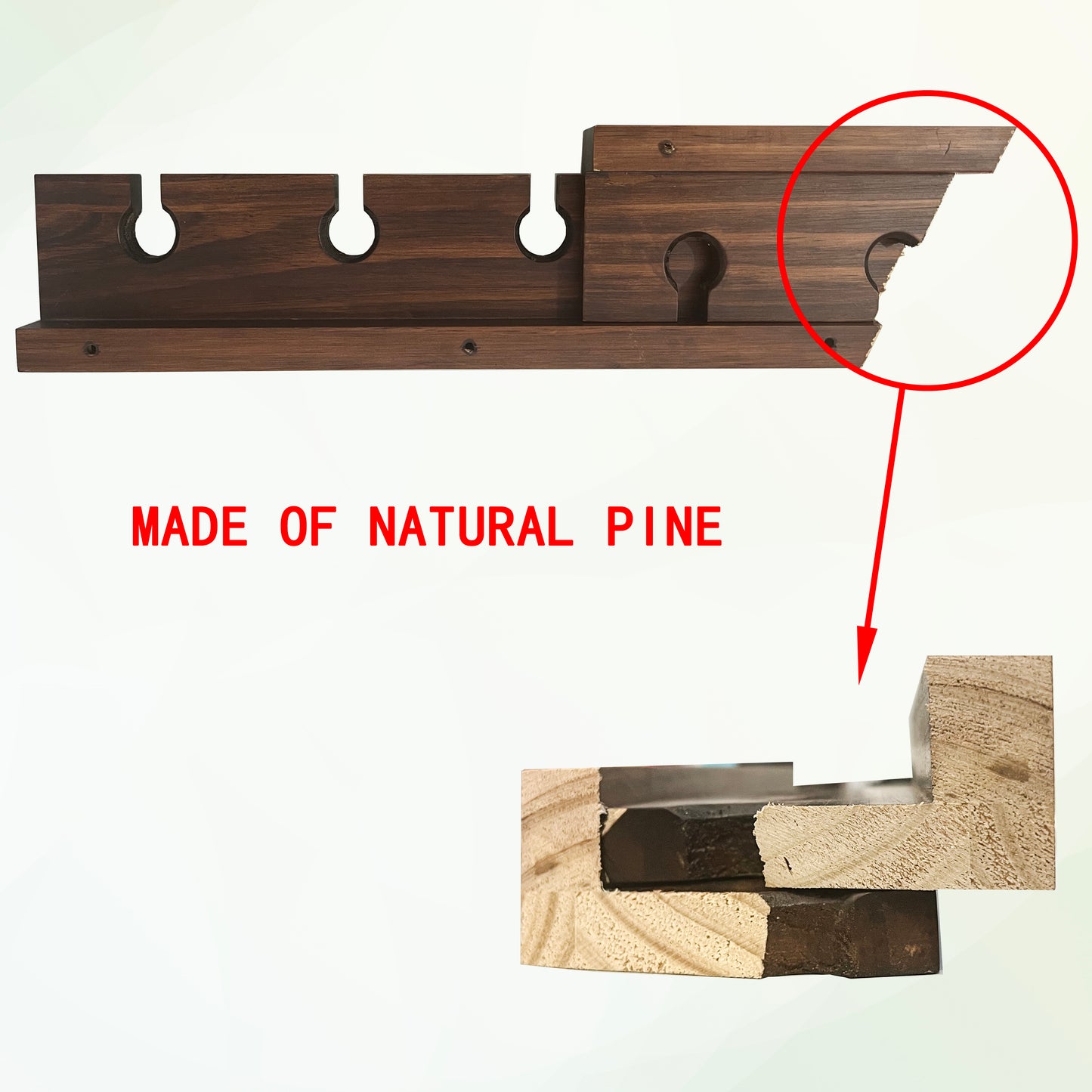 Walnut Freestanding Wine Rack for Home Bar, 26-Bottle