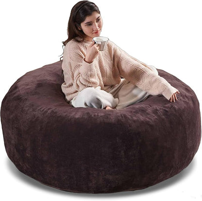 Oversized Bean Bag Chairs for Adults,Giant Bean Bag with Stuffing,Memory Sponge Sofa,Easy to Clean Soft Flannel Fabric, Suitable for Lounge Chairs in Living Room and Bedroom