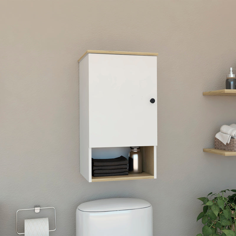 St. Angelo Bathroom Medicine Cabinet, Single Door, 2 Shelves