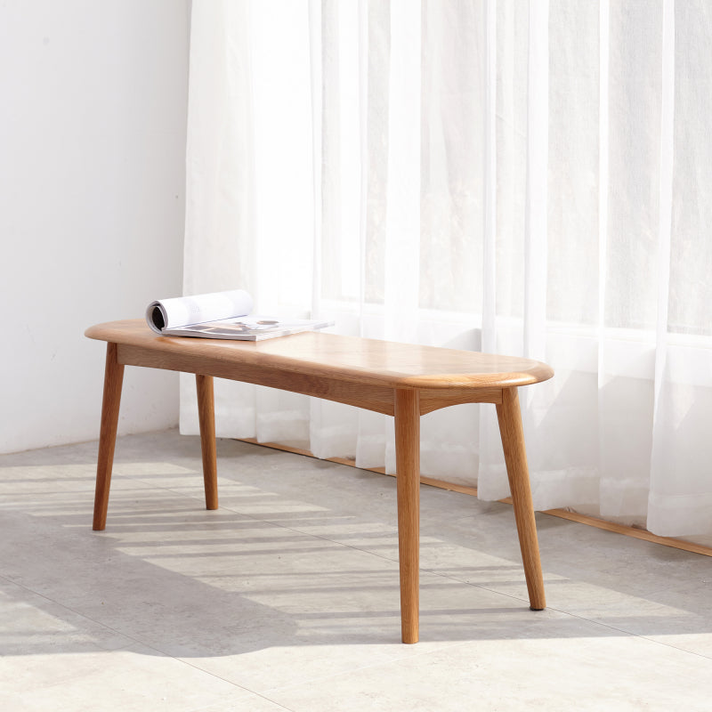 Natural Solid Oak Dining Bench for Dining Room