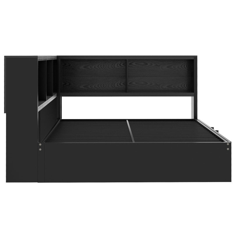 Modern Metal Daybed w/ Trundle, Guest Room Storage & USB