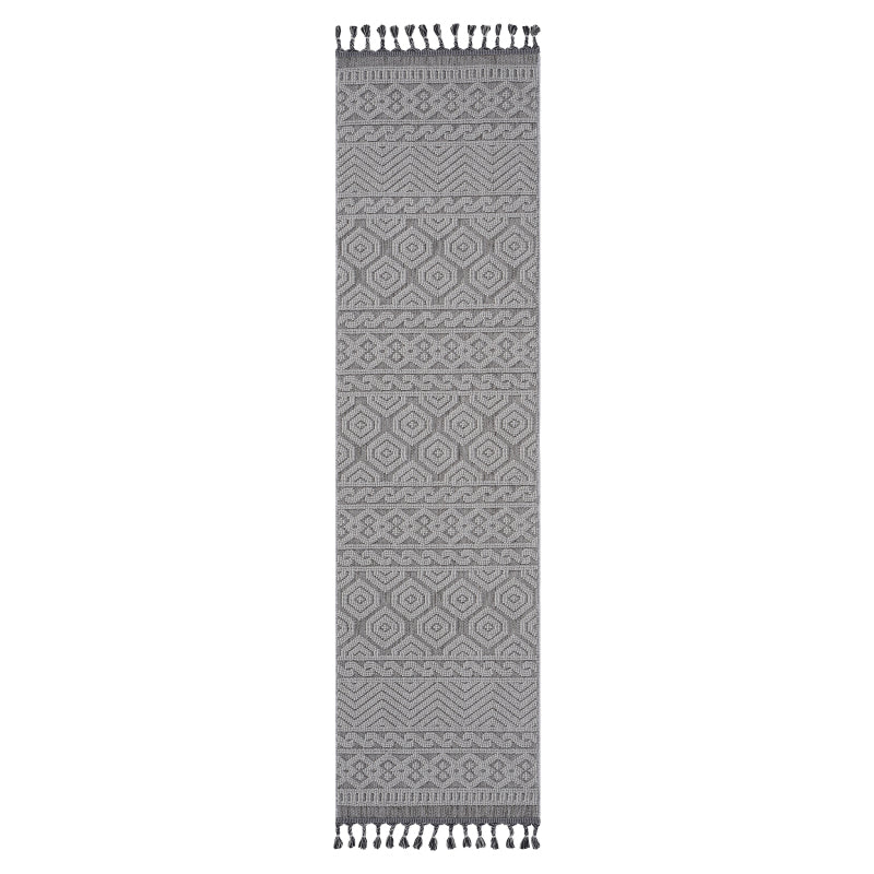 NAAR Guros Geometric Indoor/Outdoor All-Weather Rug 8x10