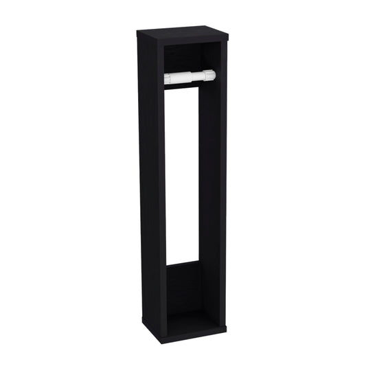 Bali Toilet Paper Holder Stand with Shelf, Bath Space Saver