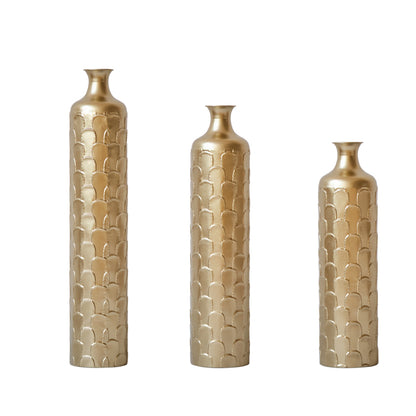 Modern White Floor Vases Set of 3 for Entryway — Tall Accent