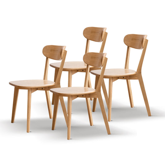 RR Minimalist Dining Chairs, Set of 4, Solid American Oak