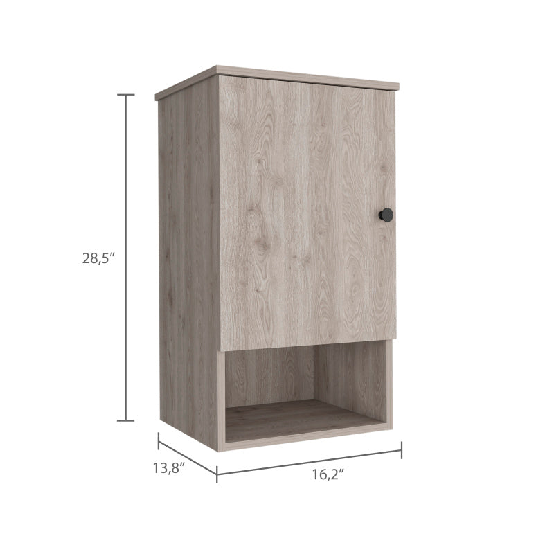 St. Angelo Bathroom Medicine Cabinet, Single Door, 2 Shelves