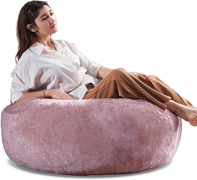 Oversized Bean Bag Chairs for Adults,Giant Bean Bag with Stuffing,Memory Sponge Sofa,Easy to Clean Soft Flannel Fabric, Suitable for Lounge Chairs in Living Room and Bedroom