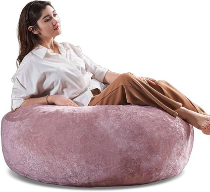 Oversized Bean Bag Chairs for Adults,Giant Bean Bag with Stuffing,Memory Sponge Sofa,Easy to Clean Soft Flannel Fabric, Suitable for Lounge Chairs in Living Room and Bedroom