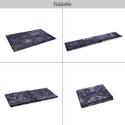 NAAR MAVAL Modern Area Rug for Living Room, Washable 9x12