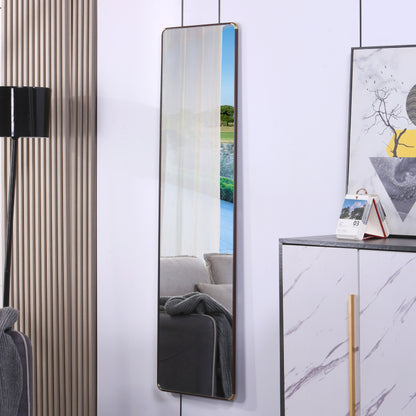 Modern Full-Length Mirror for Bedroom, 60x16 Stand/Wall