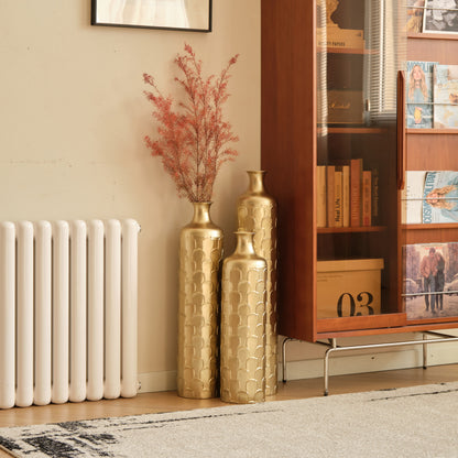 Modern White Floor Vases Set of 3 for Entryway — Tall Accent