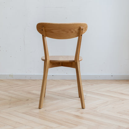 Natural Solid FAS Oak Dining Chairs for Dining Room Set of 2