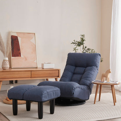 Japanese-Style Floor Chair for Balcony - Adjustable Recline