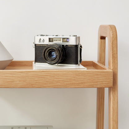 Natural Beech Shoe Bench for Entryway, 3-Tier Storage