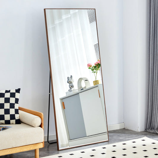 Solid Wood Full-Length Mirror for Bedroom, 71 x 31.4 in