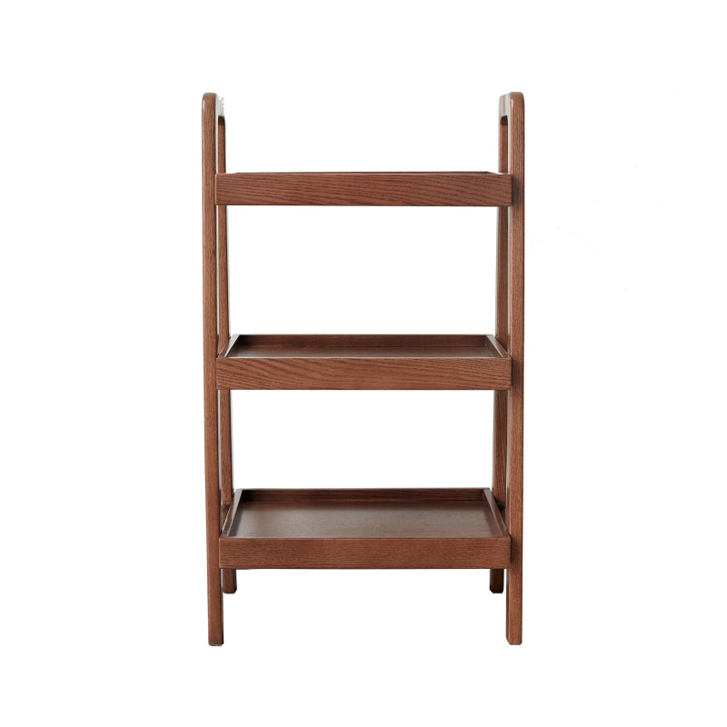 Natural Beech Shoe Bench for Entryway, 3-Tier Storage