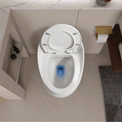 Modern Egg-Shape Bathroom Toilet, Water-Saving 1.28 GPF