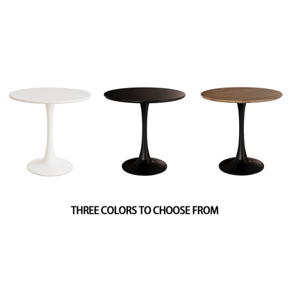 Mid-Century Round Tulip Dining Table for 2-4, Pedestal Base