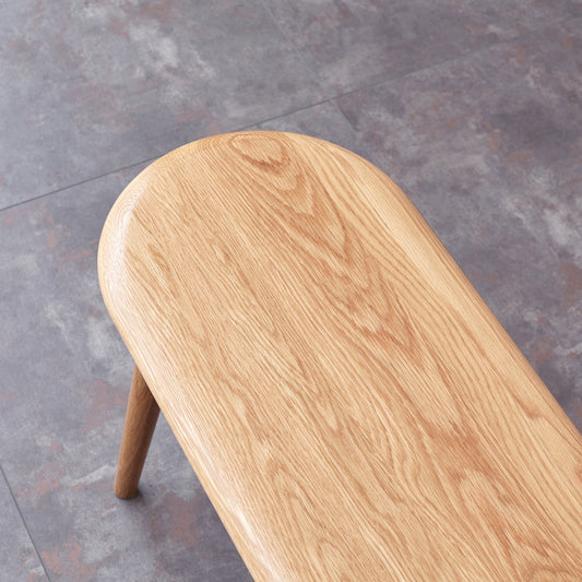 Natural Solid Oak Dining Bench for Dining Room