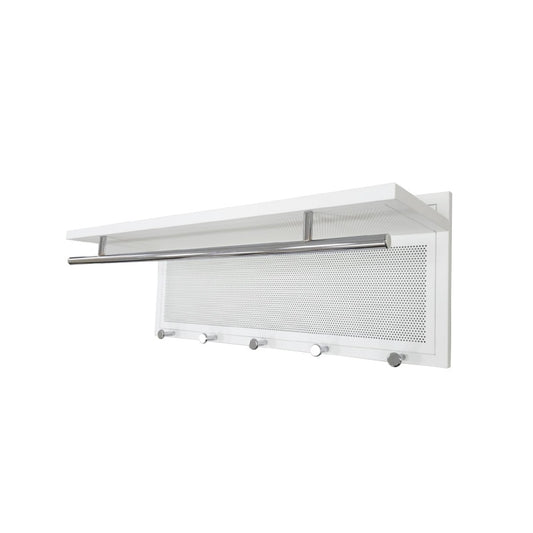 Esyspot Modern Wall Hook Shelf for Entryway, Powder-Coated