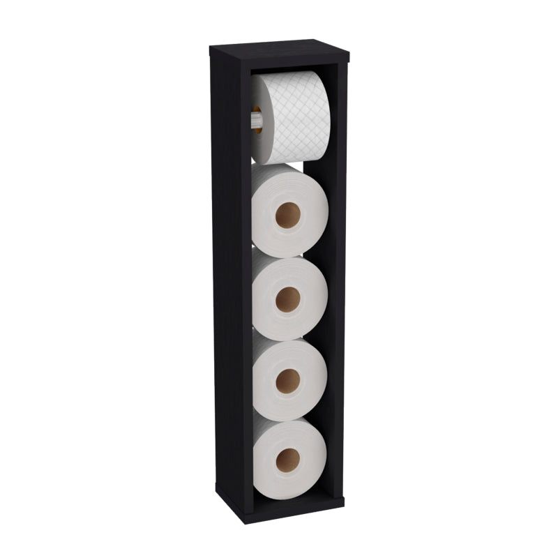 Bali Toilet Paper Holder Stand with Shelf, Bath Space Saver