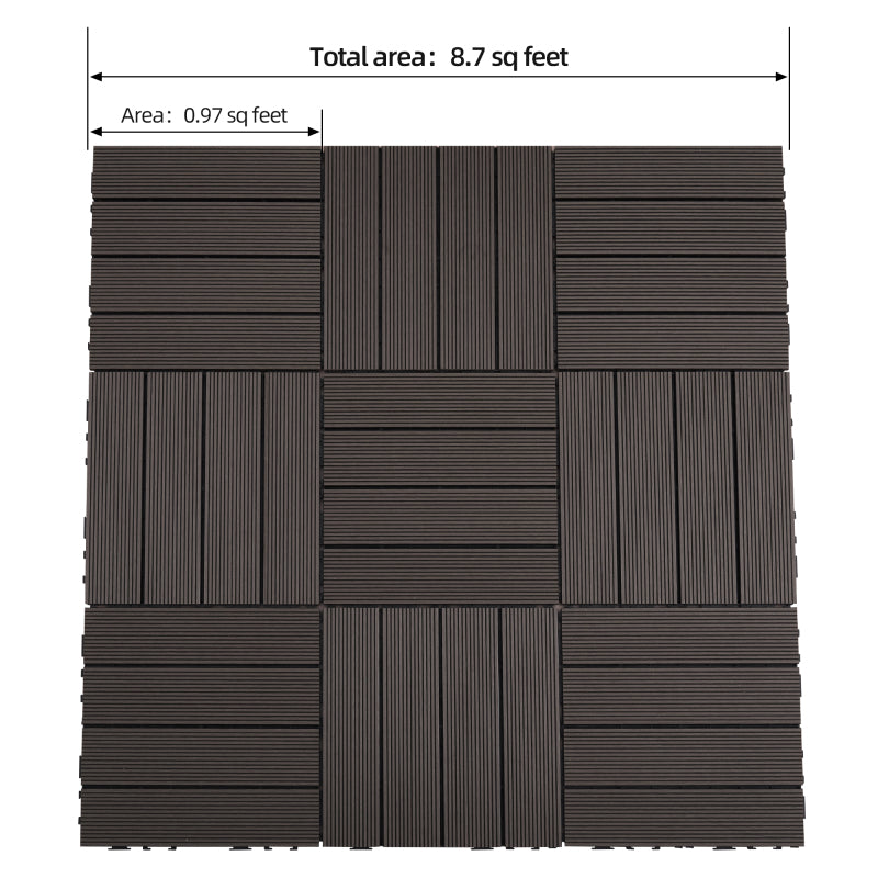 Modern Interlocking Deck Tiles, Patio & Balcony, Waterproof