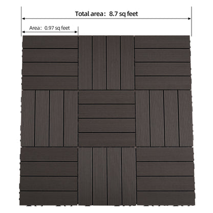 Modern Interlocking Deck Tiles, Patio & Balcony, Waterproof