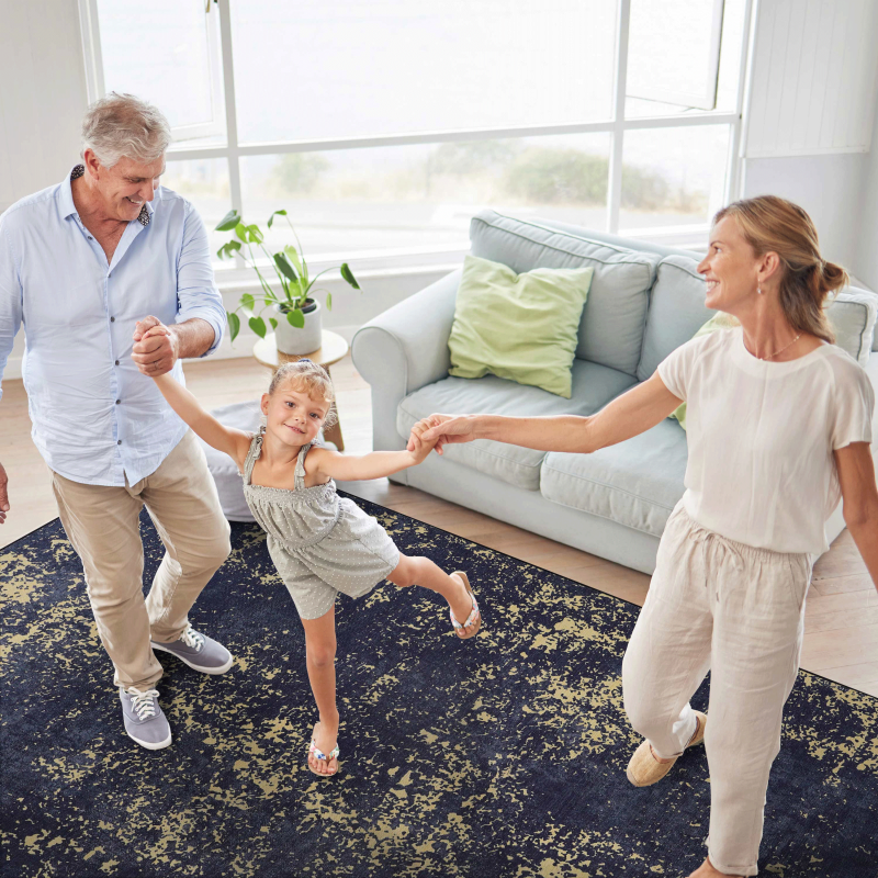 NAAR MAVAL Modern 5x8 Area Rug for Living Room, Washable