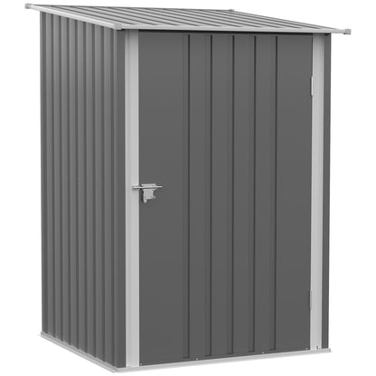Outsunny Lean-To Garden Shed for Patio, Galvanized Steel