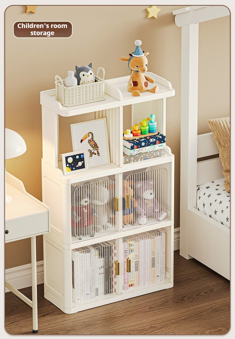 Simple Modern Style Bookcase Household Children's Bookshelf Display Cabinet Multi-layer Storage Shelf