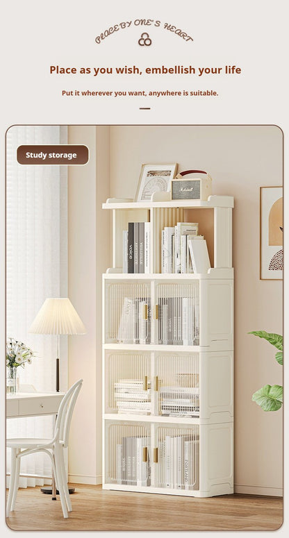 Simple Modern Style Bookcase Household Children's Bookshelf Display Cabinet Multi-layer Storage Shelf