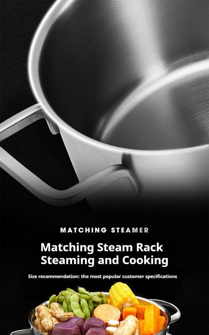 Stockpot 304 Stainless Steel Instant Hot for Kitchen