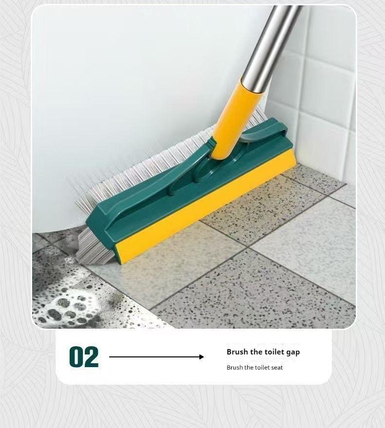 Rotating Floor Scrub Brush Toilet Tile Floor Brush Bathroom Cleaning Brush