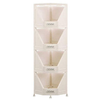 Corner Storage Cabinet Household Living Room Storage Cabinet Triangle Dust-Proof Storage Rack Large Capacity Snack Storage Cabinet